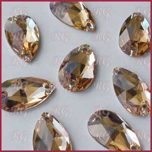 Sew On Pear Light Colorado Topaz